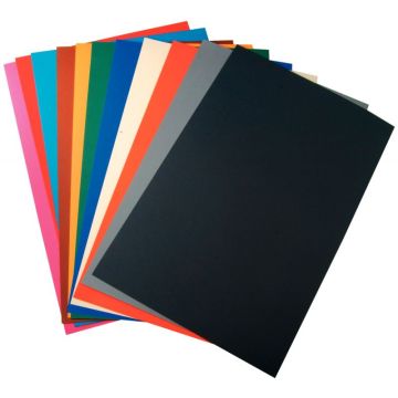 Paquet de 60 feuilles CARTOLINE 50x32,5cm assortis