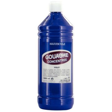 Flacon 1L de gouache concentrée MAJUSCULE, coloris violet