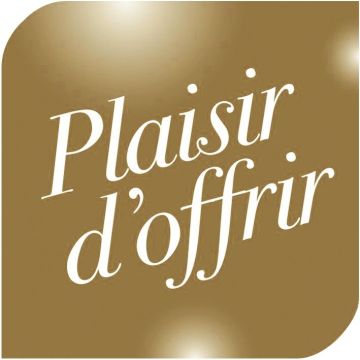 Etiquettes plaisir d'offrir couleur or