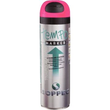 Bombe 500ml marquage éphémère rose