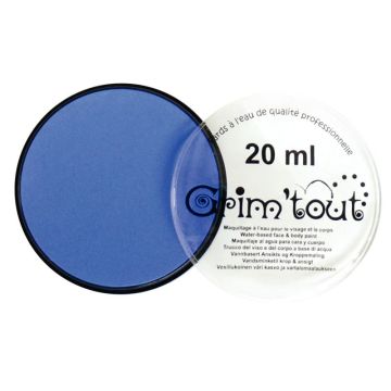 Galet de 20 ml de maquillage aquarellable GRIM'TOUT coloris bleu vif
