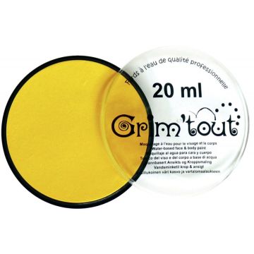 Galet de 20 ml de maquillage aquarellable GRIM'TOUT coloris jaune soleil