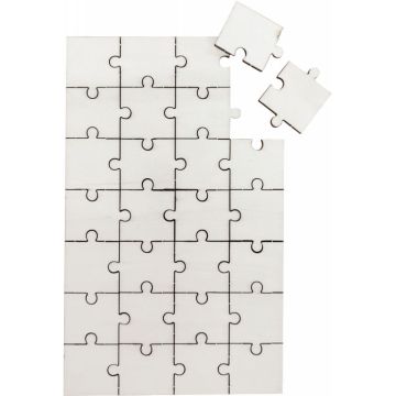 Lot de 10 puzzles en bois de 28 pièces, format 12x19 cm