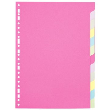 Jeu de 12 intercalaires en carte dossier 170g, format A4