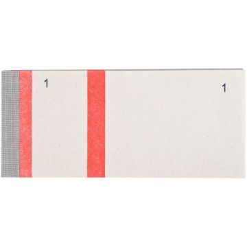 Lot de 10 blocs numérotés à souches 1 souche, coloris rouge