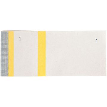 Lot de 10 blocs numérotés à souches 1 souche, coloris jaune