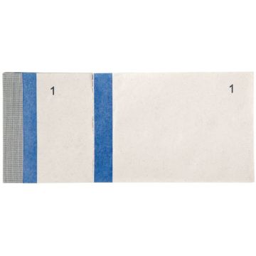 Lot de 10 blocs numérotés à souches 1 souche, coloris bleu