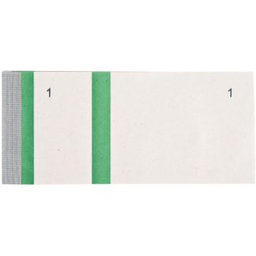 Lot de 10 blocs numérotés à souches 1 souche, coloris vert