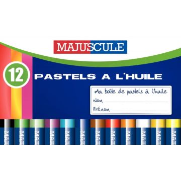Boîte de 12 pastels à l'huile Majuscule