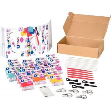Coffret fimo soft XXL 26 pains de 57g + accessoires