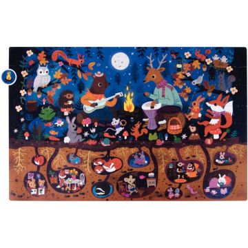 Puzzle d'observation 104 pièces, la forêt