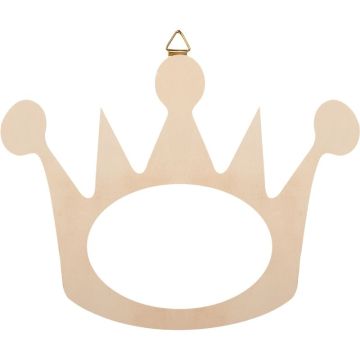 Cadre photo couronne en bois