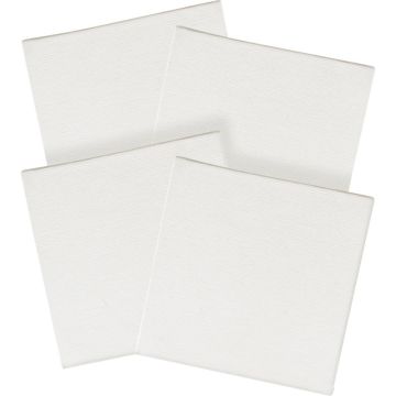 Lot de 4 cartons entoilés 10x10 cm