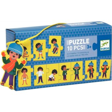 Puzzle galerie en carton, je m'habille