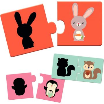 Boite de 12 puzzles duo, les ombres