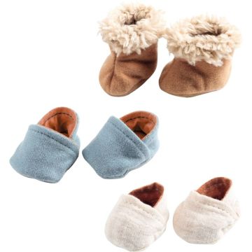 Lot de 3 paires de chaussons pour poupées