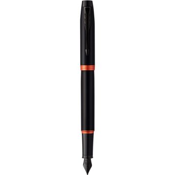 Stylo plume IM Vibrant Ring noir et orange