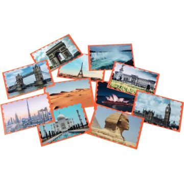 Lot de 180 grandes images 12 motifs, 15 cartes pour chaque motifs