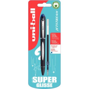 Blister de 1 stylo Jetstream bleu + 1 recharge bleue