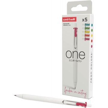 Pochette 5 rollers One néon assortis