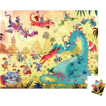 Puzzle 54 pièces, les dragons