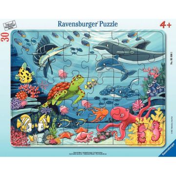 Puzzle à cadre de 30 pièces, au fond de la mer