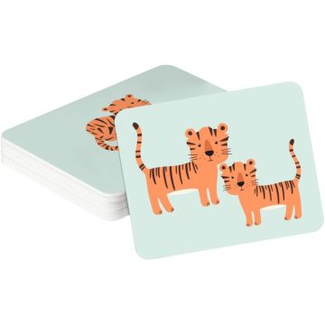 26 cartes recto/verso les animaux et leur petit