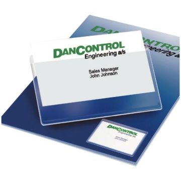 Blister de 10 portes cartes adhésives en polypropylène 60x95cm