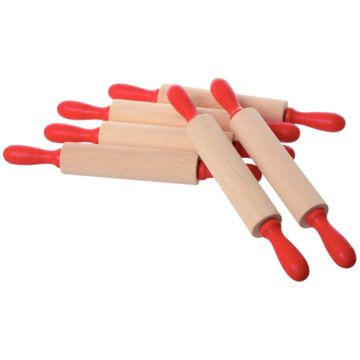 Lot de 6 rouleaux de modelage en bois