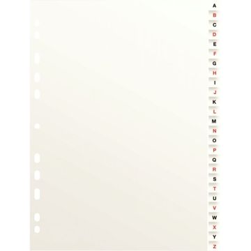 Jeu de 26 intercalaires alphabétiques en carte dossier, format A4