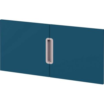 Lot de 2 portes bleues pour meubles à étagères