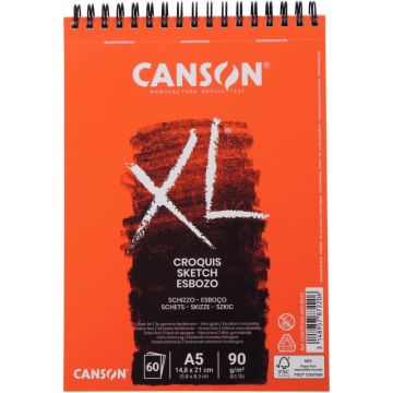 Album à spirales XL 60 feuilles 14,8x21cm 90g