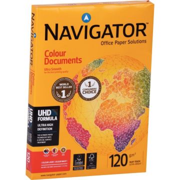 Paquet de 250 feuilles format A4 120g blanc NAVIGATOR