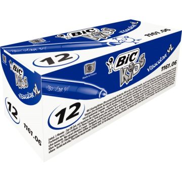 Boîte de 12 feutres Visacolor XL bleu