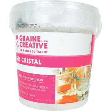Pot de 800g de gel cristal pour bougies