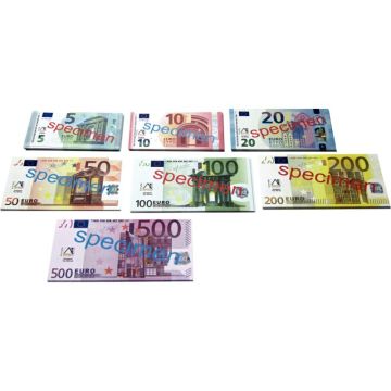 Sachet de 140 billets euros assortis