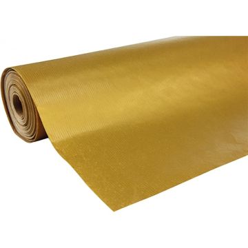 Rouleau papier cadeau 50x0.70m kraft or