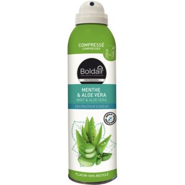 Aérosol 250ml désodorisant compressé menthe aloé vera