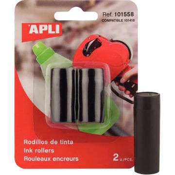 Blister de 2 rouleaux encreur pour pince a étiqueter 101418