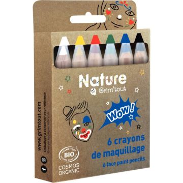 Set de 6 crayons de maquillage Bio assortis