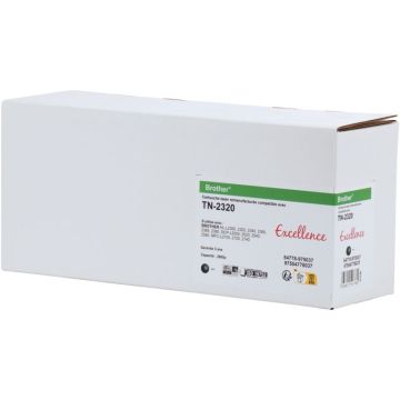 Toner laser marque Excellence compatible Brother TN2320 noir