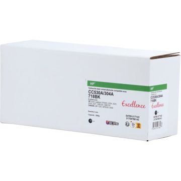 Cartouche laser marque Excellence compatible Canon 718 et HP 304A noir