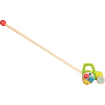 Tracteur à pousser en bois