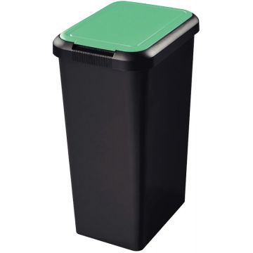 Poubelle de tri sélectif 45L verte