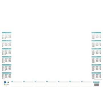 Sous-main 38,5x54cm perpétuel 25 feuilles