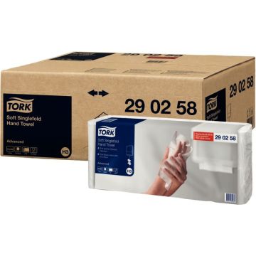 Carton de 1250 essuie-mains H3 pliage V blanc