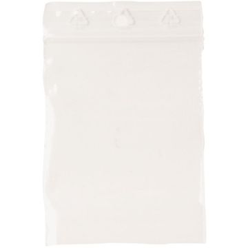 Paquet de 1000 sachets ZIP 80x60mm transparent