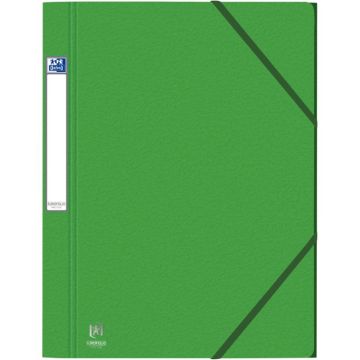 Chemise 3 rabats à élastiques EUROFOLIO Prestige en carte grainée 7/10ème, vert