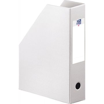 Porte-revues OXFORD en PVC dos 7cm blanc