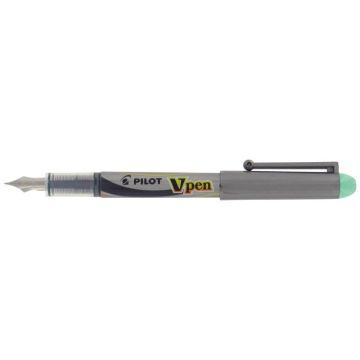 Stylo plume jetable V-Pen vert